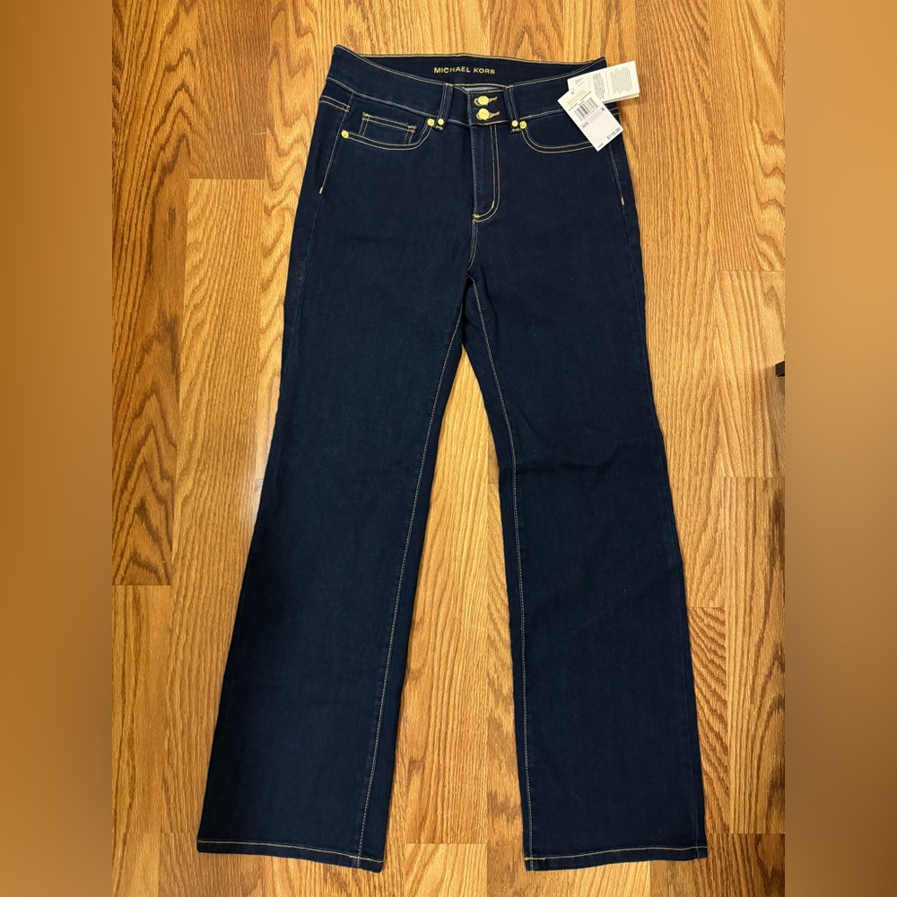 Michael Kors Dark Blue Flare Jeans